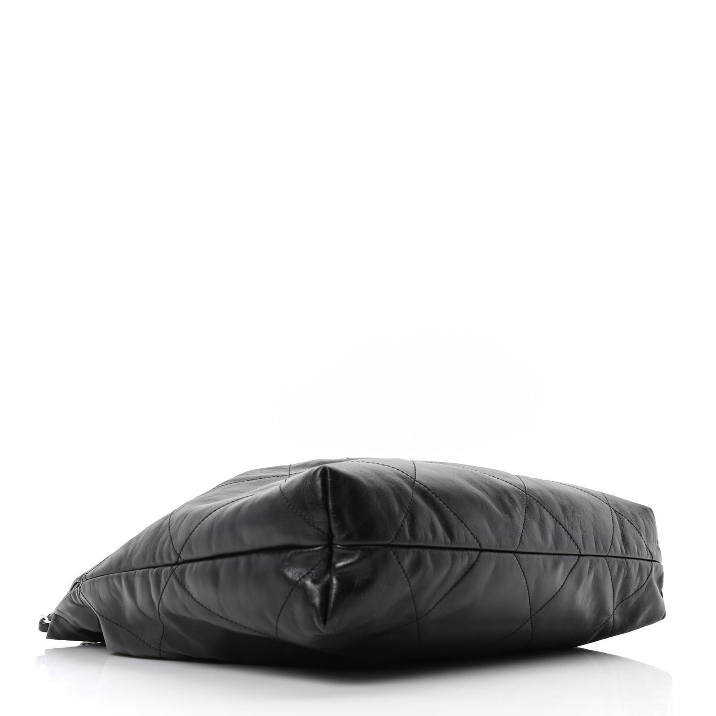 Shiny Calfskin Quilted Chanel 22 Black