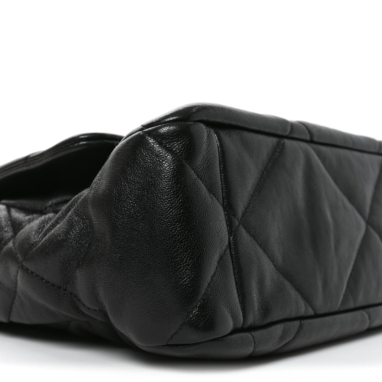 Lambskin Quilted Large Chanel 19 Flap Black
