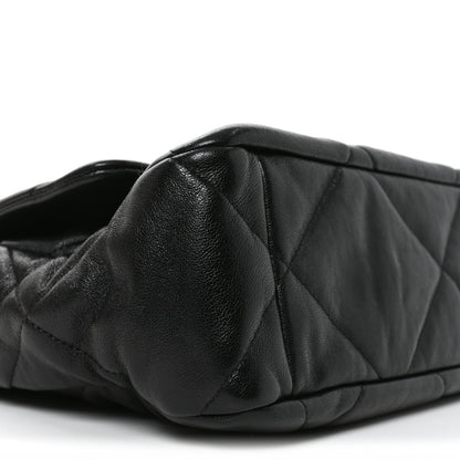 Chanel Lambskin Quilted Large Chanel 19 Flap Black 9 of 10