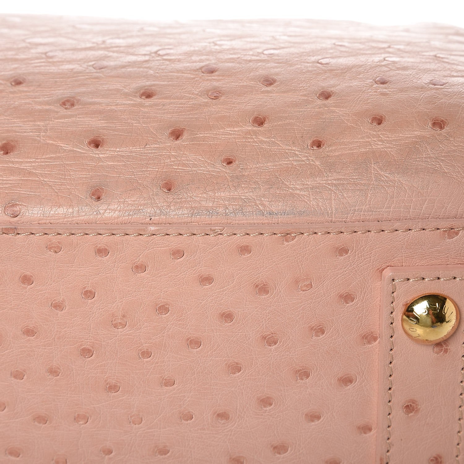 Louis Vuitton Ostrich Frame Speedy Pink 12 of 13