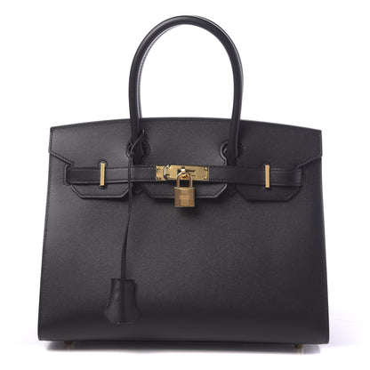 Hermes Madame Calfskin Birkin Sellier 30 Black 1 of 11