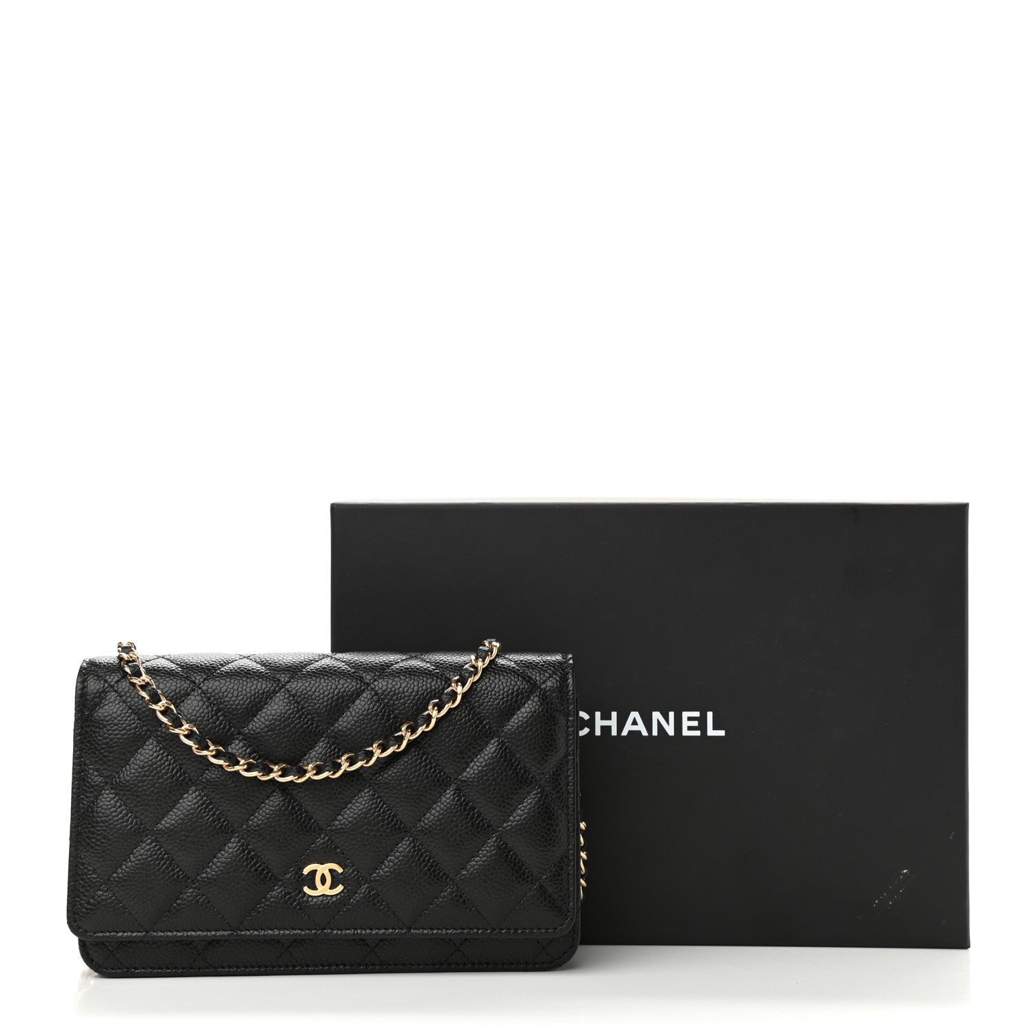 Chanel Caviar Quilted Wallet On Chain WOC Black 13 of 13