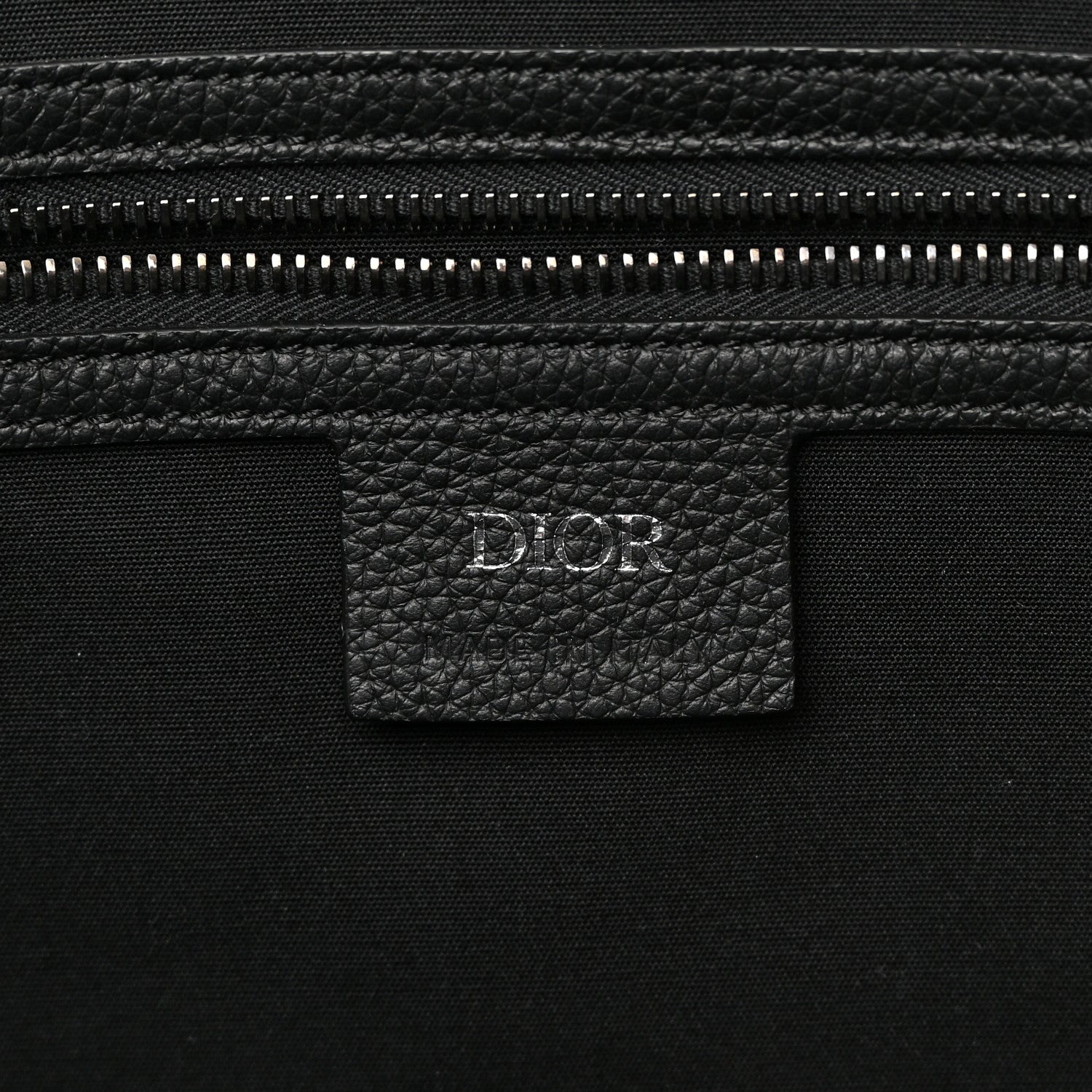 Christian Dior Oblique Saddle Tote Beige Black 6 of 10