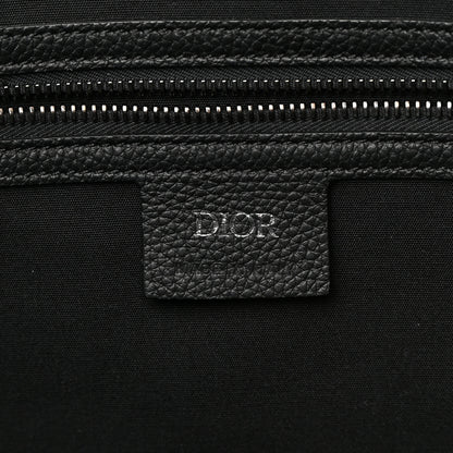Christian Dior Oblique Saddle Tote Beige Black 6 of 10