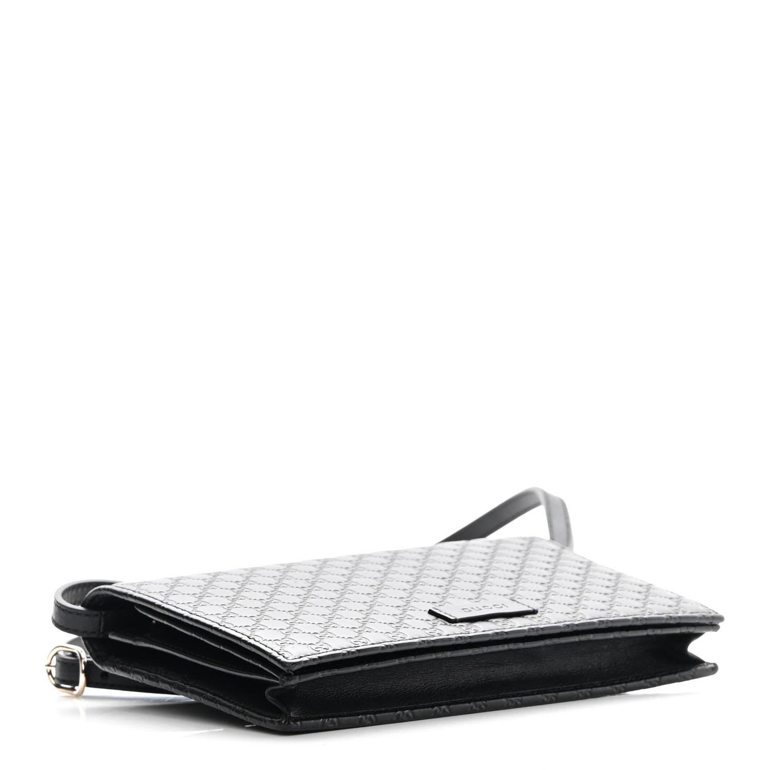 Gucci Microguccissima Crossbody Wallet Black 4 of 10