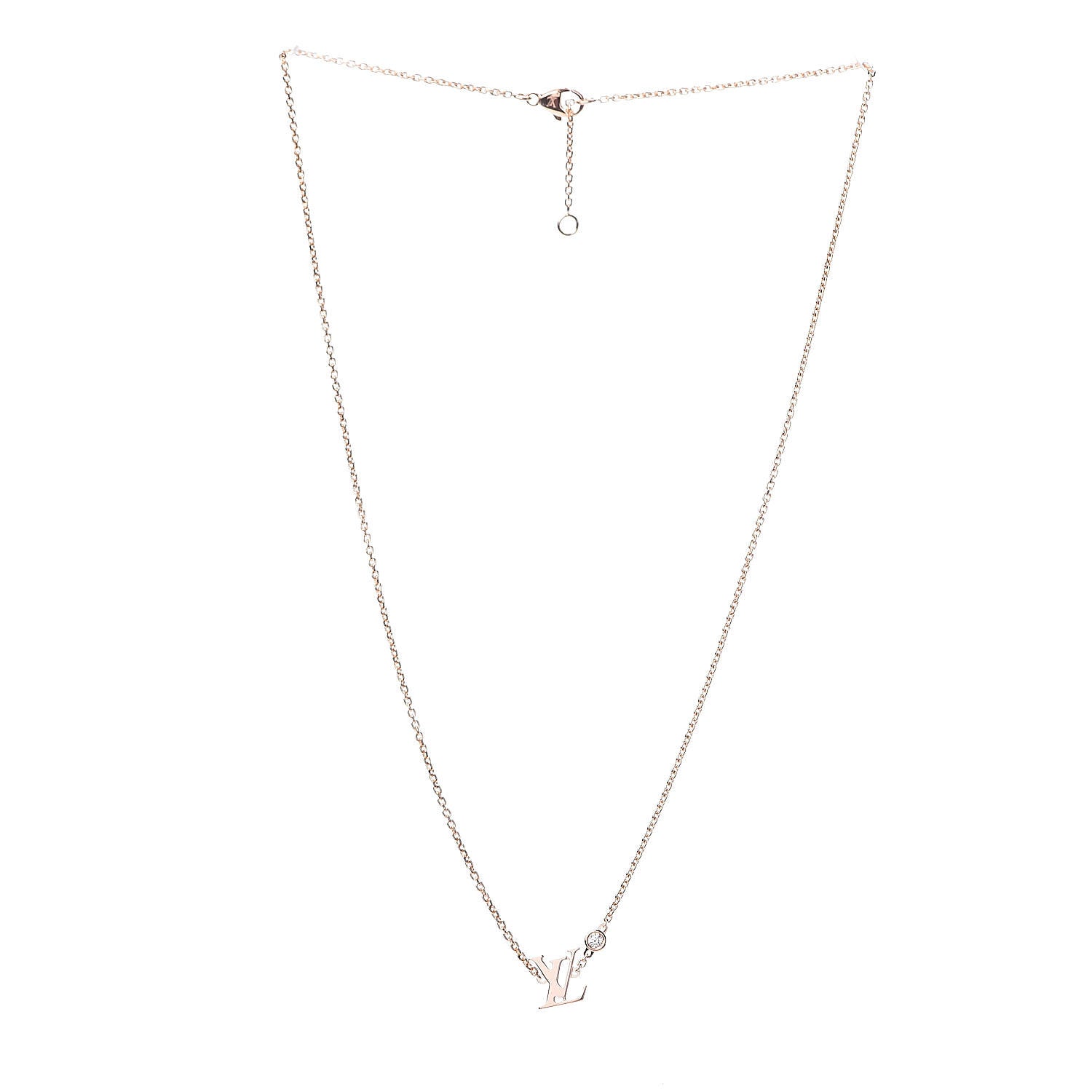 Louis Vuitton 18K Pink Gold Diamond Idylle Blossom LV Pendant Necklace 3 of 6