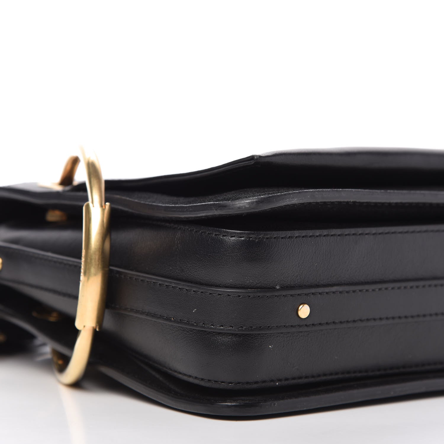 Chloe Calfskin Suede Small Roy Bag Black 6 of 10