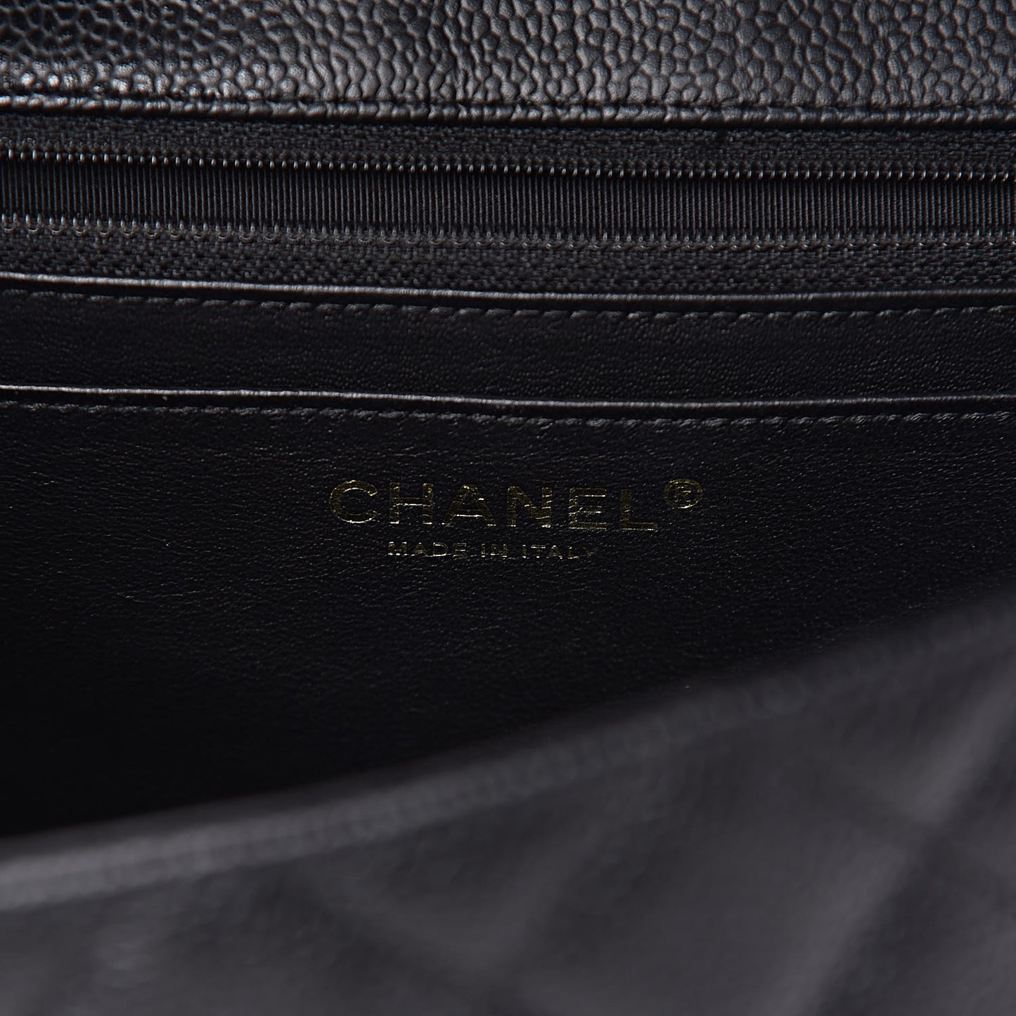Caviar Quilted Jumbo Single Flap Black