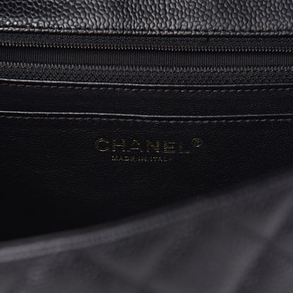Chanel Caviar Quilted Jumbo Single Flap Black 6 of 12