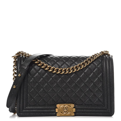 Chanel Caviar Quilted New Medium Boy Flap Black 1 of 9