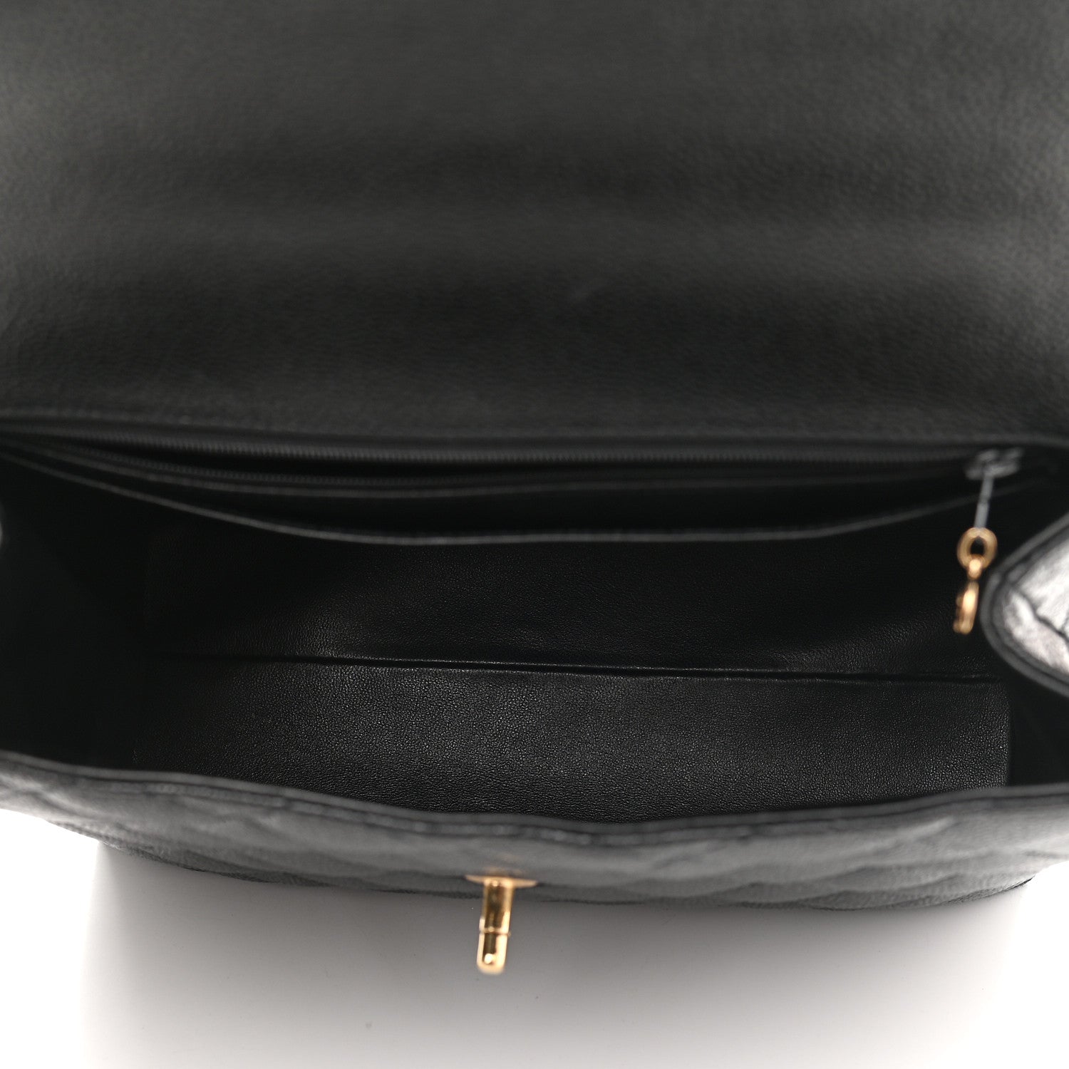 Chanel Caviar Quilted Jumbo Kelly Flap Black 8 of 10