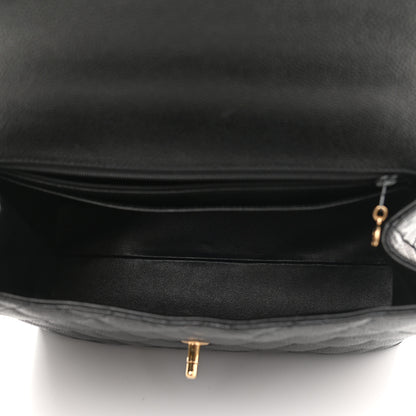Chanel Caviar Quilted Jumbo Kelly Flap Black 8 of 10