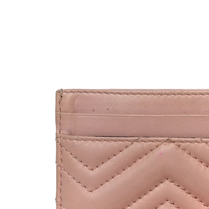 Gucci Calfskin Matelasse GG Marmont Card Holder Perfect Pink 13 of 15
