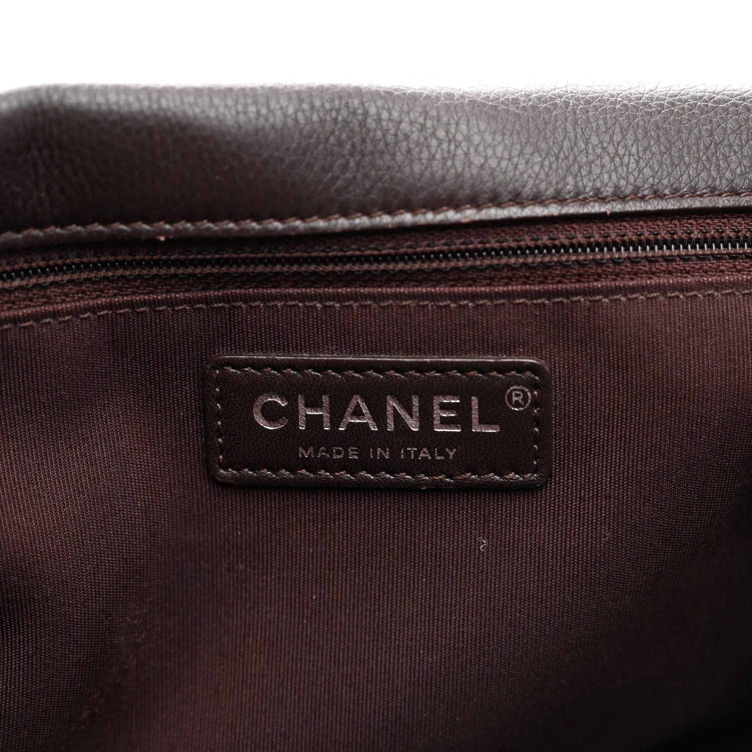 Chanel Calfskin Quilted Medium Frame in Chain Flap Brown 6 of 11