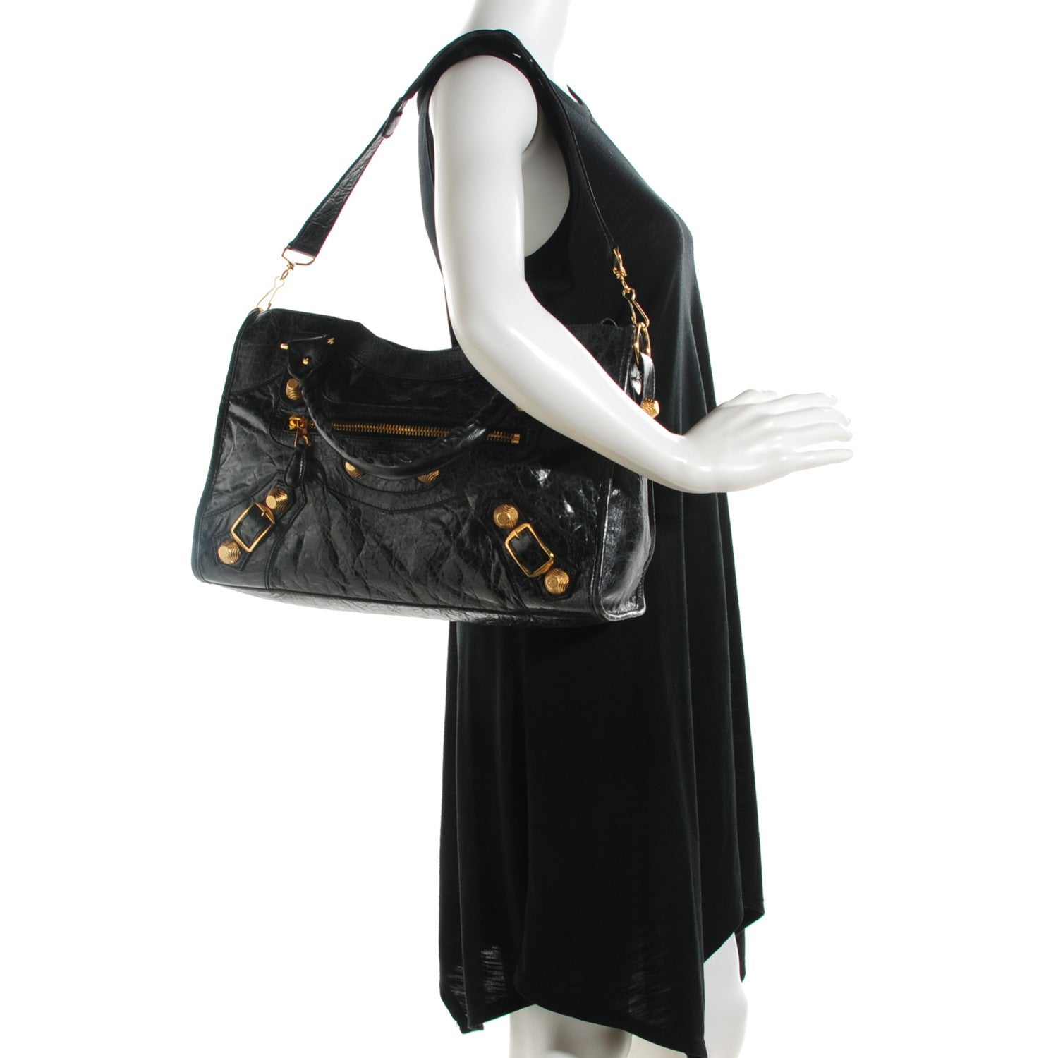 Balenciaga Agneau Giant 21 Gold Hardware City Black 2 of 8
