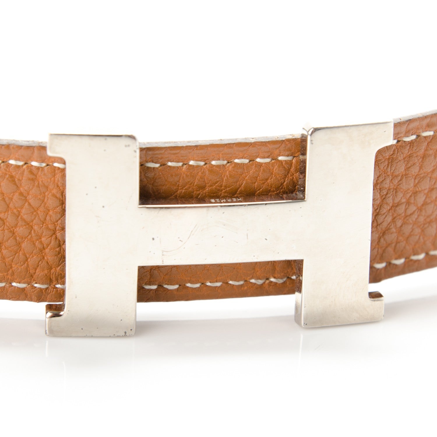 Hermes Togo Box 24mm Mini Constance H Belt Black Gold 6 of 7