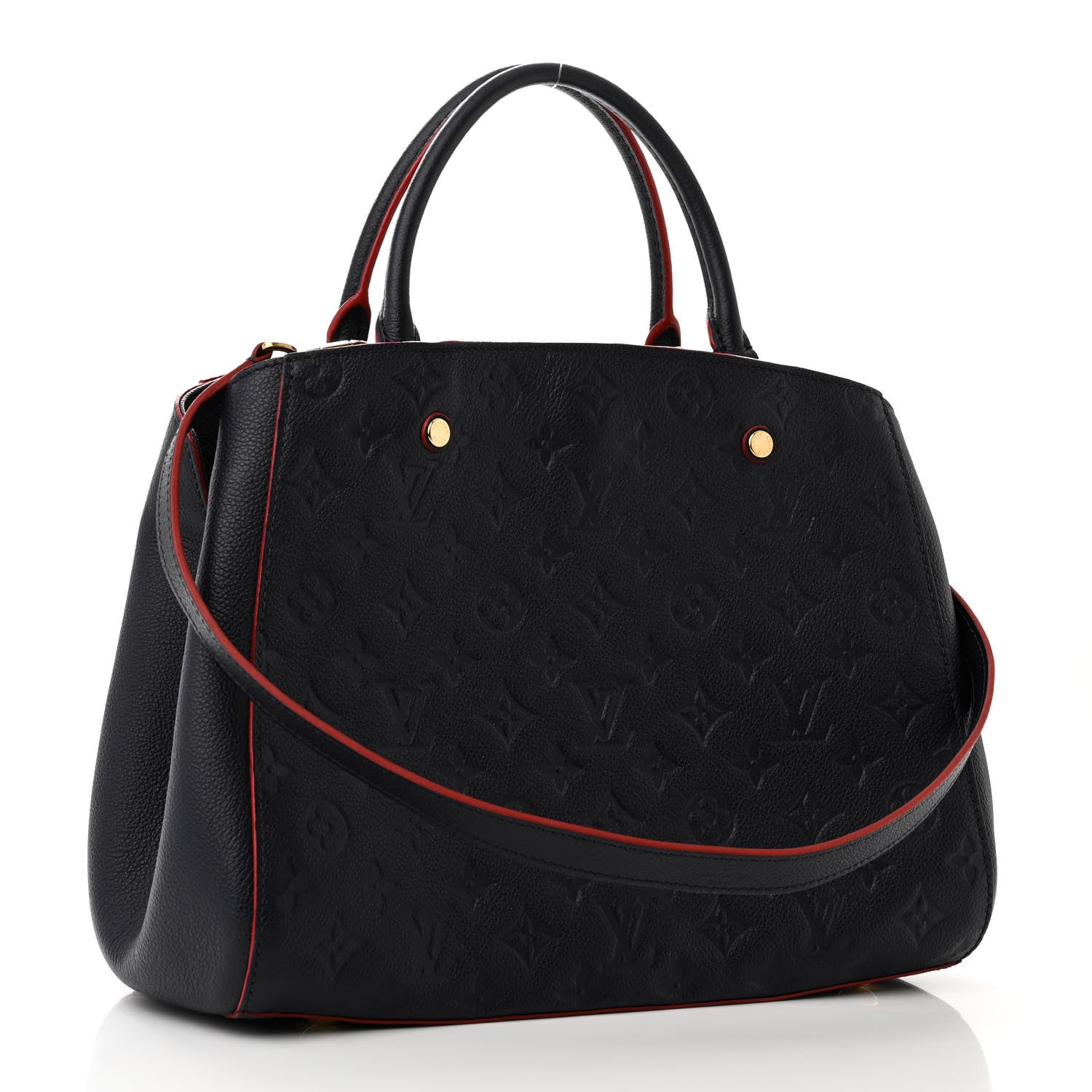 Louis Vuitton Empreinte Montaigne MM Marine Rouge 3 of 10