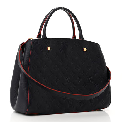 Louis Vuitton Empreinte Montaigne MM Marine Rouge 3 of 10