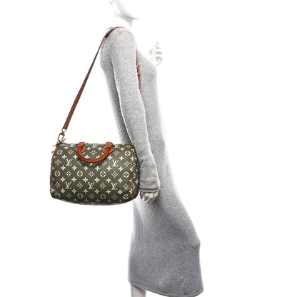 Louis Vuitton Calfskin Monogram Speedy P9 Bandouliere 30 Green Sancha 2 of 12