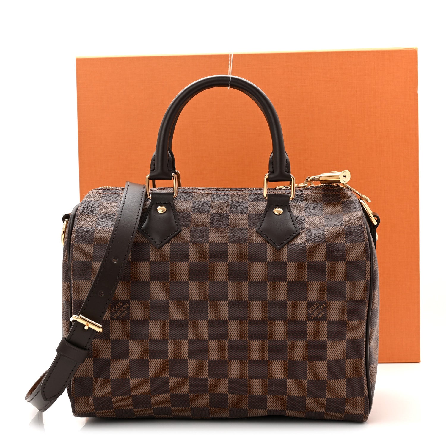 Louis Vuitton Damier Ebene Speedy Bandouliere 25 20 of 21