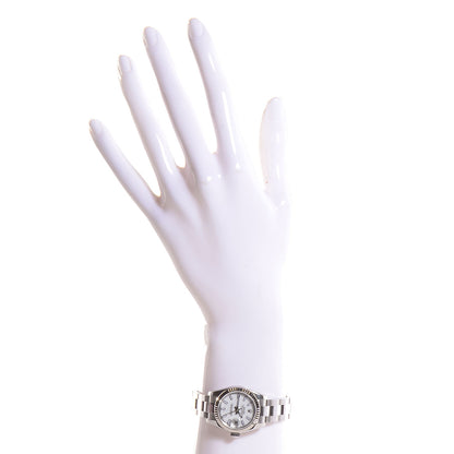 Rolex Stainless Steel 18K White Gold 26mm Oyster Perpetual Datejust Watch White 179174 2 of 6