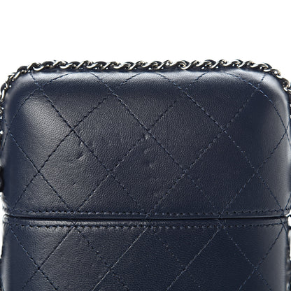 Chanel Lambskin Quilted Chain Around Phone Holder Navy 8 of 12