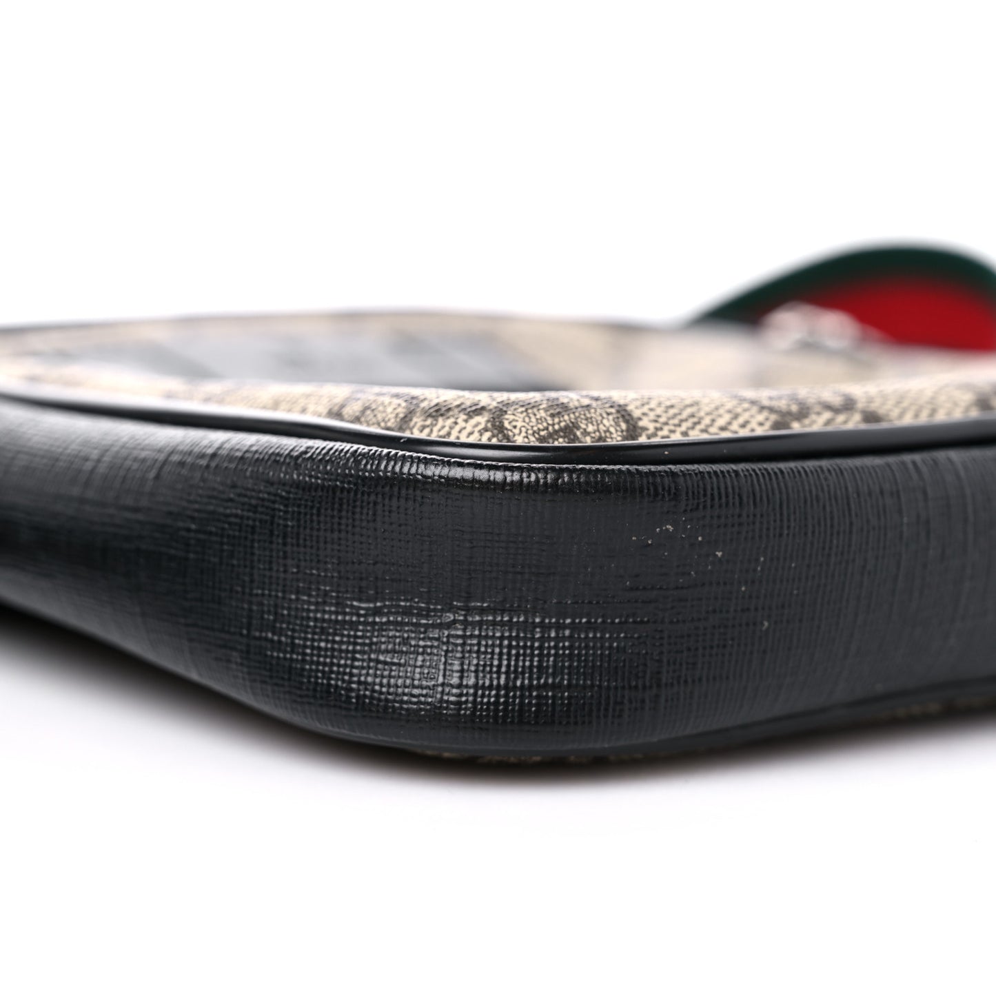 GG Supreme Monogram Web Belt Bag Black