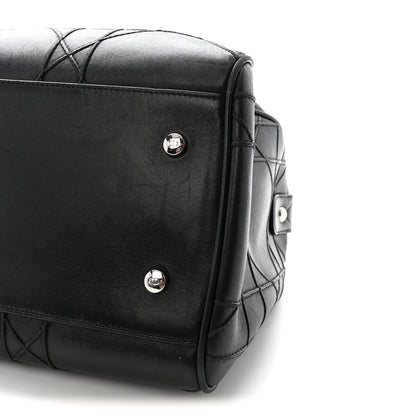 Christian Dior Lambskin Cannage Granville Polochon Black 10 of 10