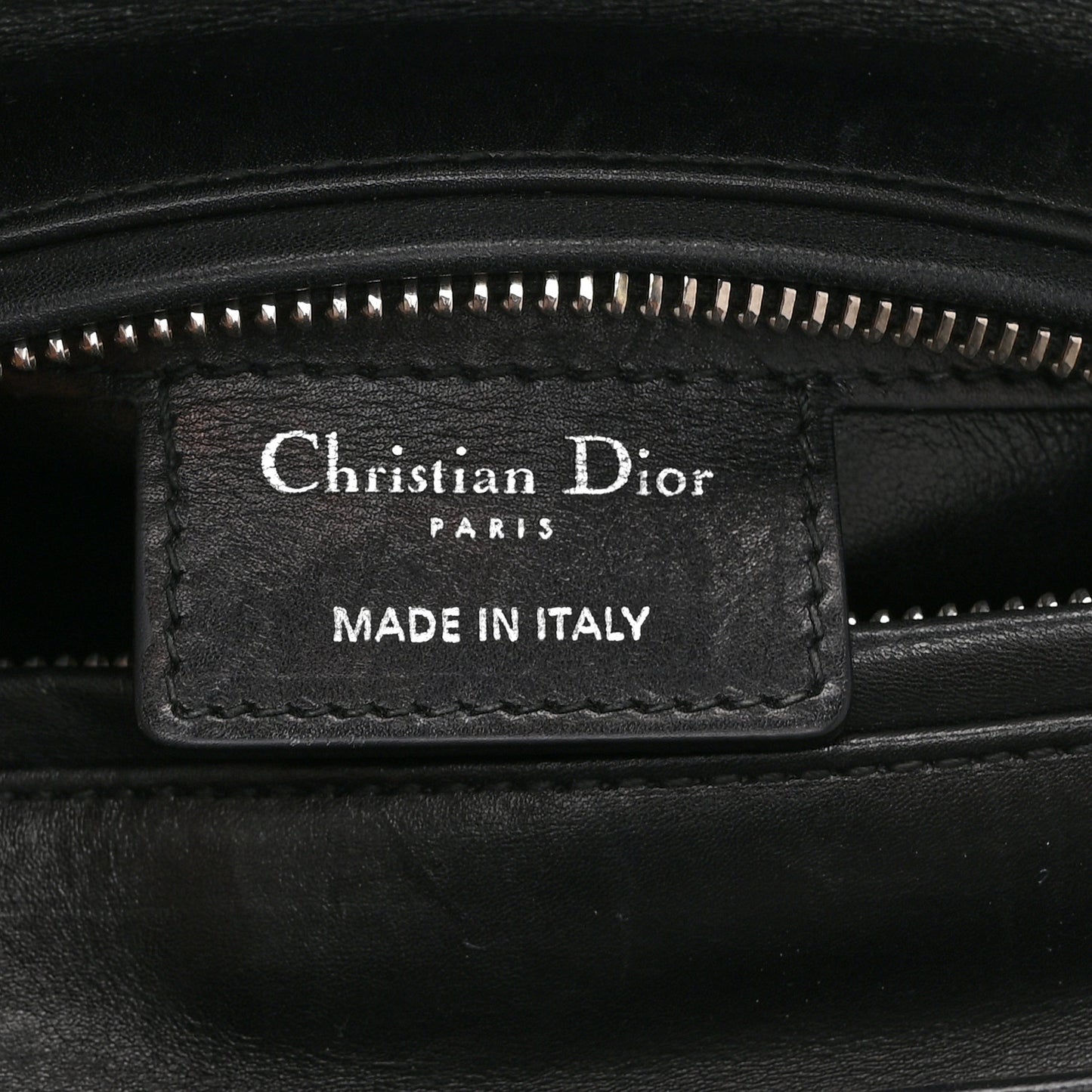 Smooth Calfskin Embroidered Beaded Floral Medium Lady Dior Black