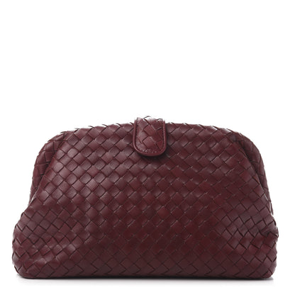 Bottega Veneta Nappa Intrecciato The Lauren 1980 Clutch Gigolo Red 1 of 10