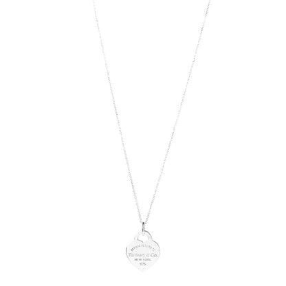Tiffany Sterling Silver Small Return to Tiffany Heart Pendant Necklace 1 of 7