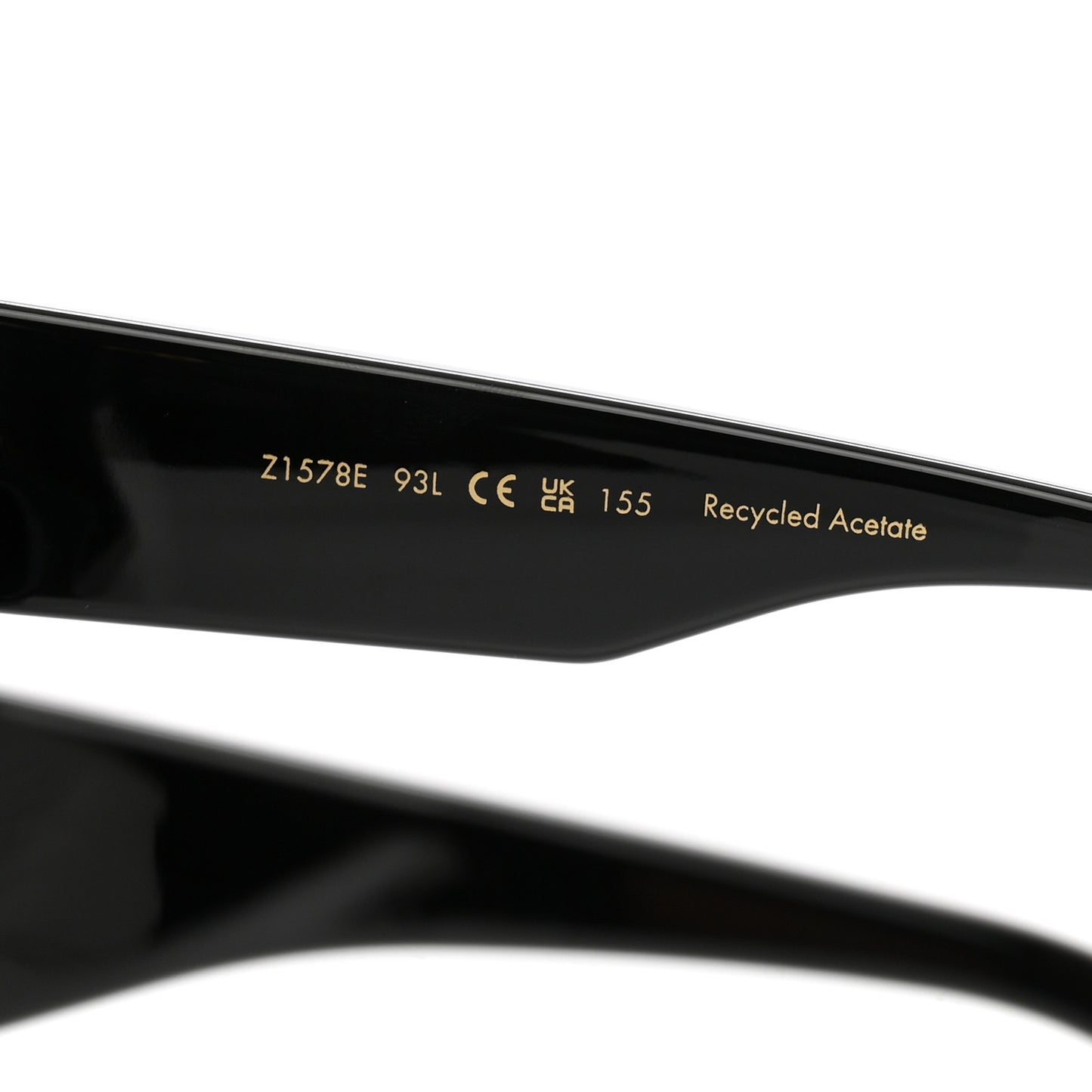 Acetate Cyclone Sunglasses Z1578E Black