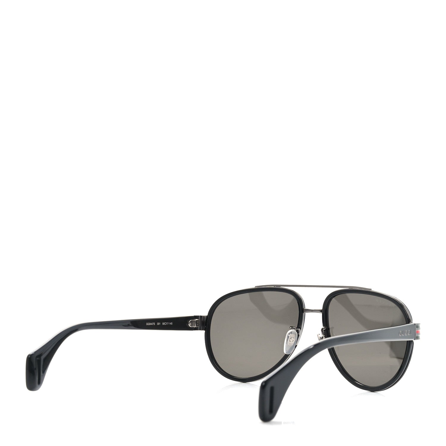Gucci Acetate Aviator Sunglasses GG0447S Black 4 of 7