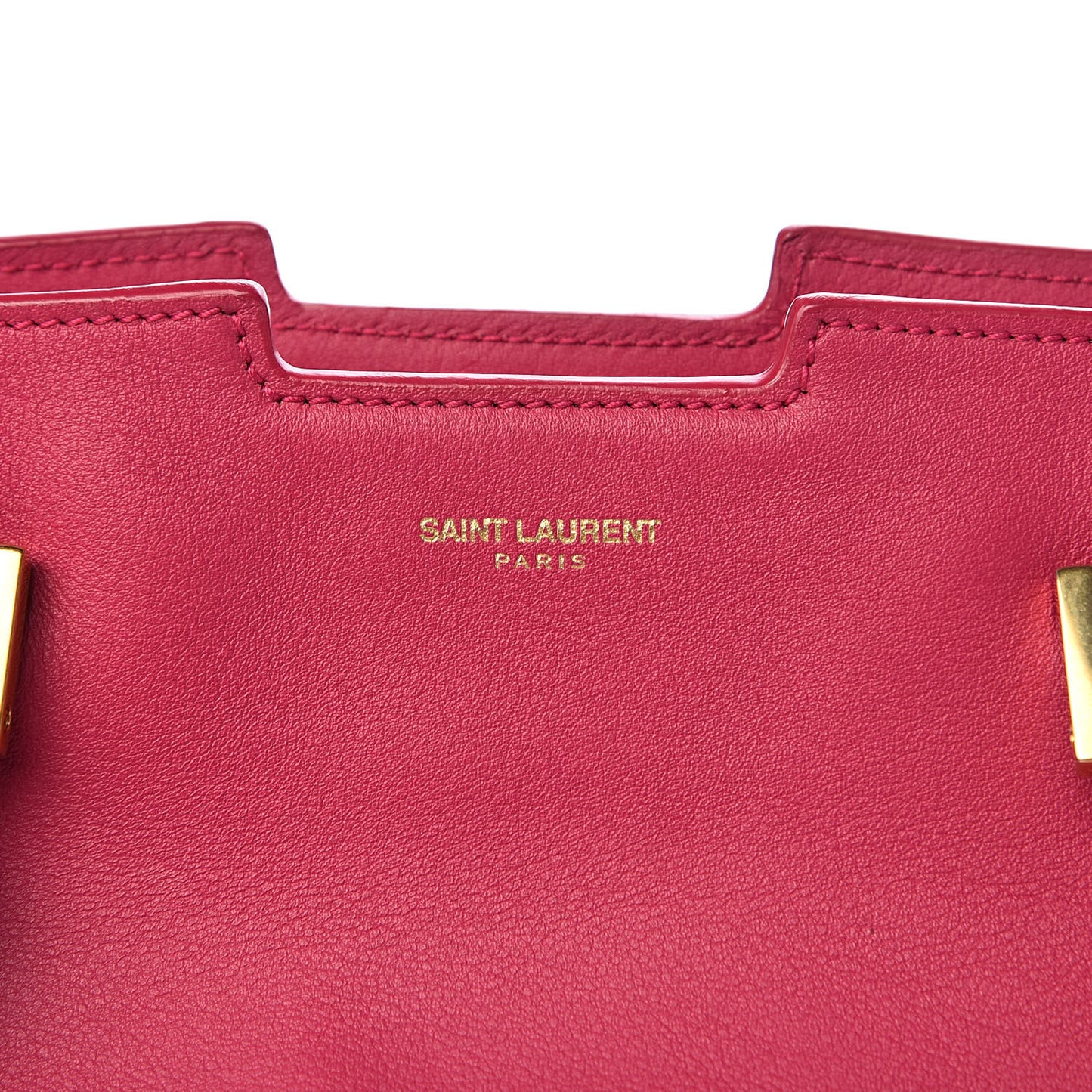 Calfskin Medium Classic Y Cabas Fuchsia