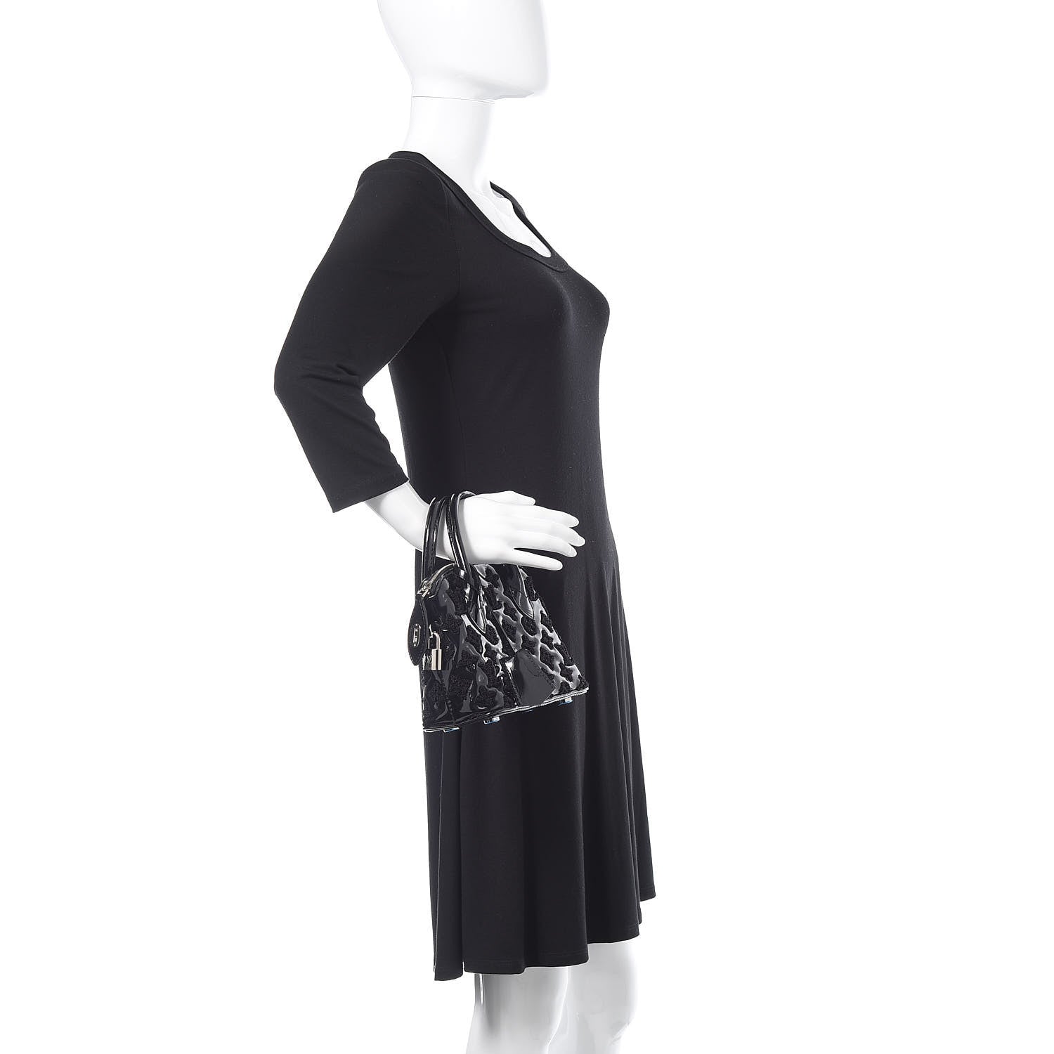 Louis Vuitton Patent Fascination Lockit BB Black 2 of 9