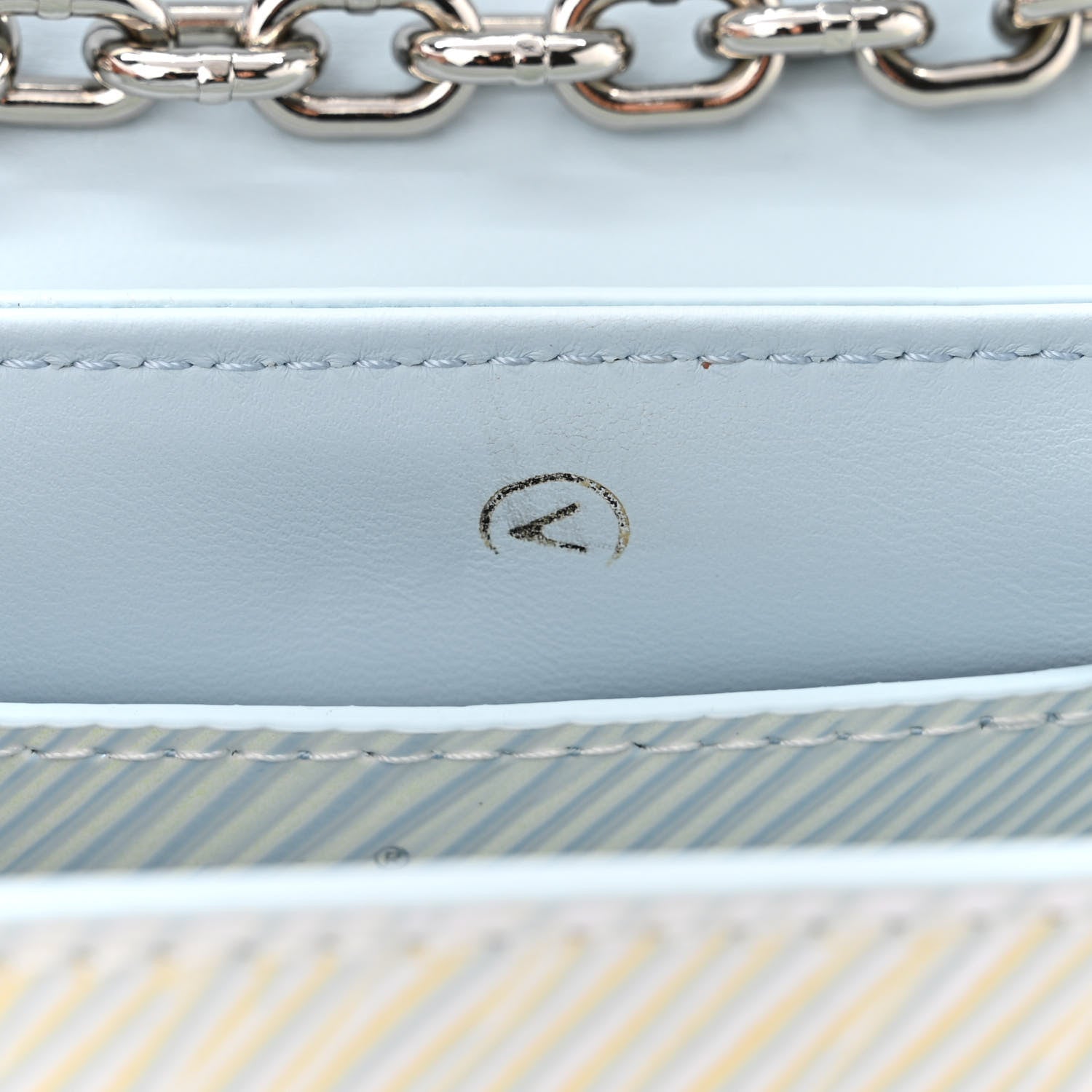 Louis Vuitton Epi Milky Way Twist Braided Chain Shoulder Bag Icy Blue 11 of 11