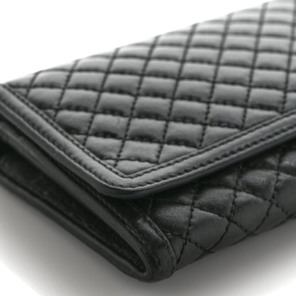 Prada Soft Calfskin Quilted Chain Wallet Black 13 of 17