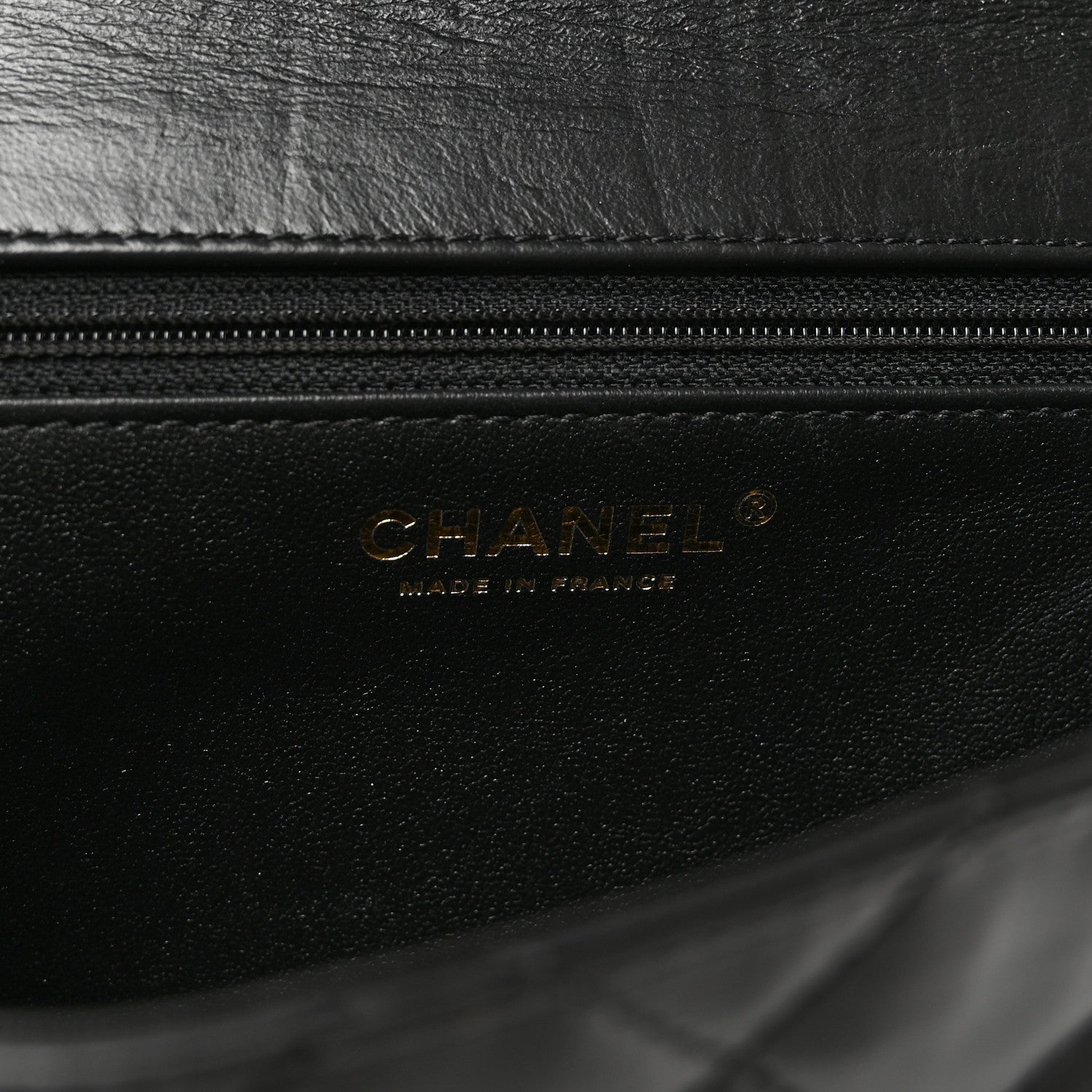 Chanel Crumpled Calfskin Quilted Clutch Black 6 of 7