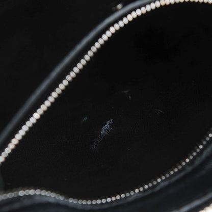 Celine Textured Calfskin Medium Bi-Color Edge Shoulder Bag Black 2 of 10
