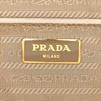 Prada Saffiano Lux Large Galleria Double Zip Talco 7 of 17