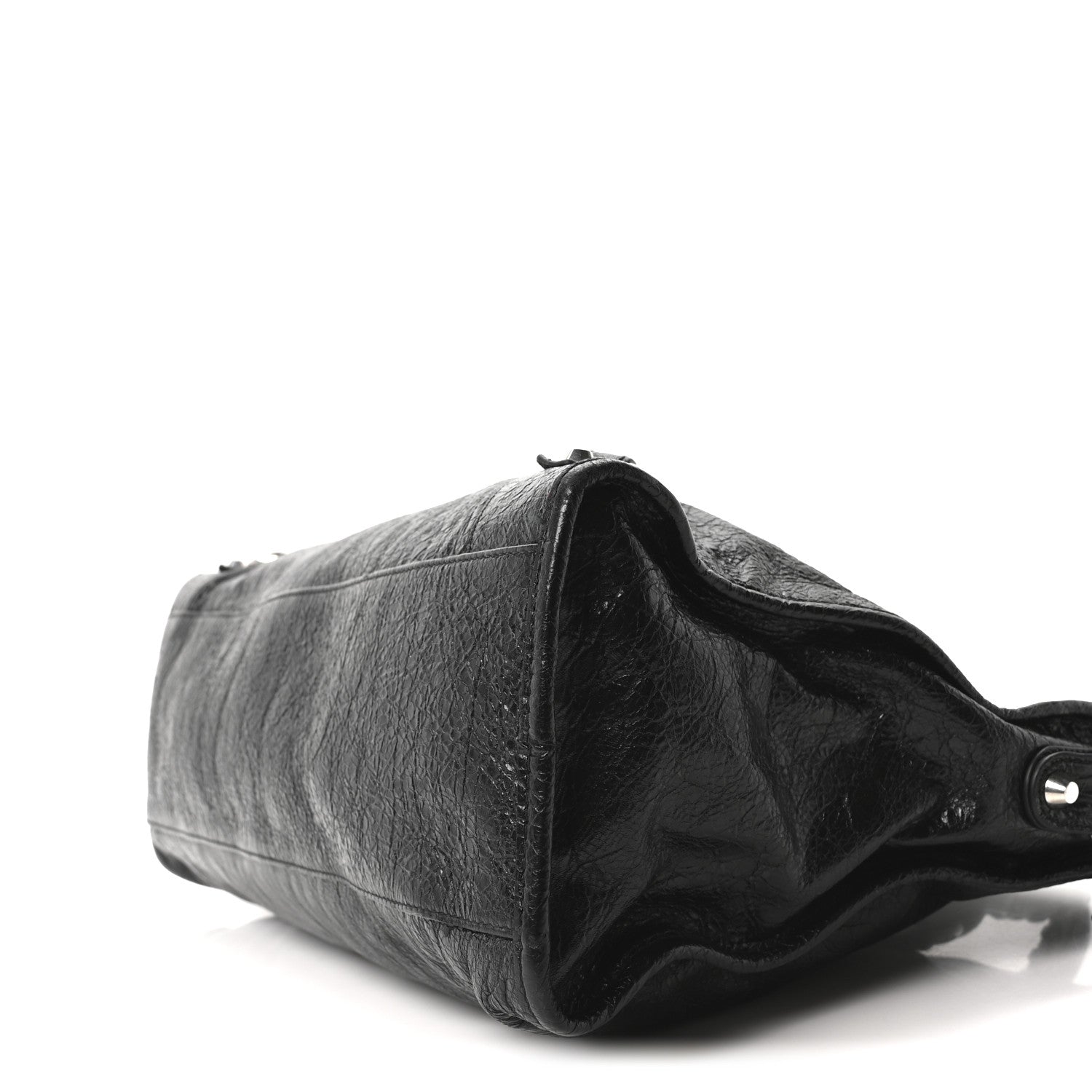 Balenciaga Agneau Arena Silver Hardware Medium Le City Black 10 of 10