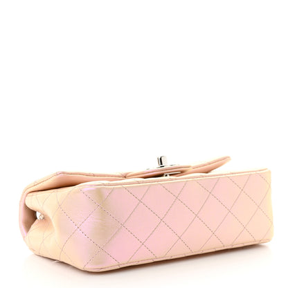 Chanel Iridescent Calfskin Quilted Mini Rectangular Flap Pink 4 of 10