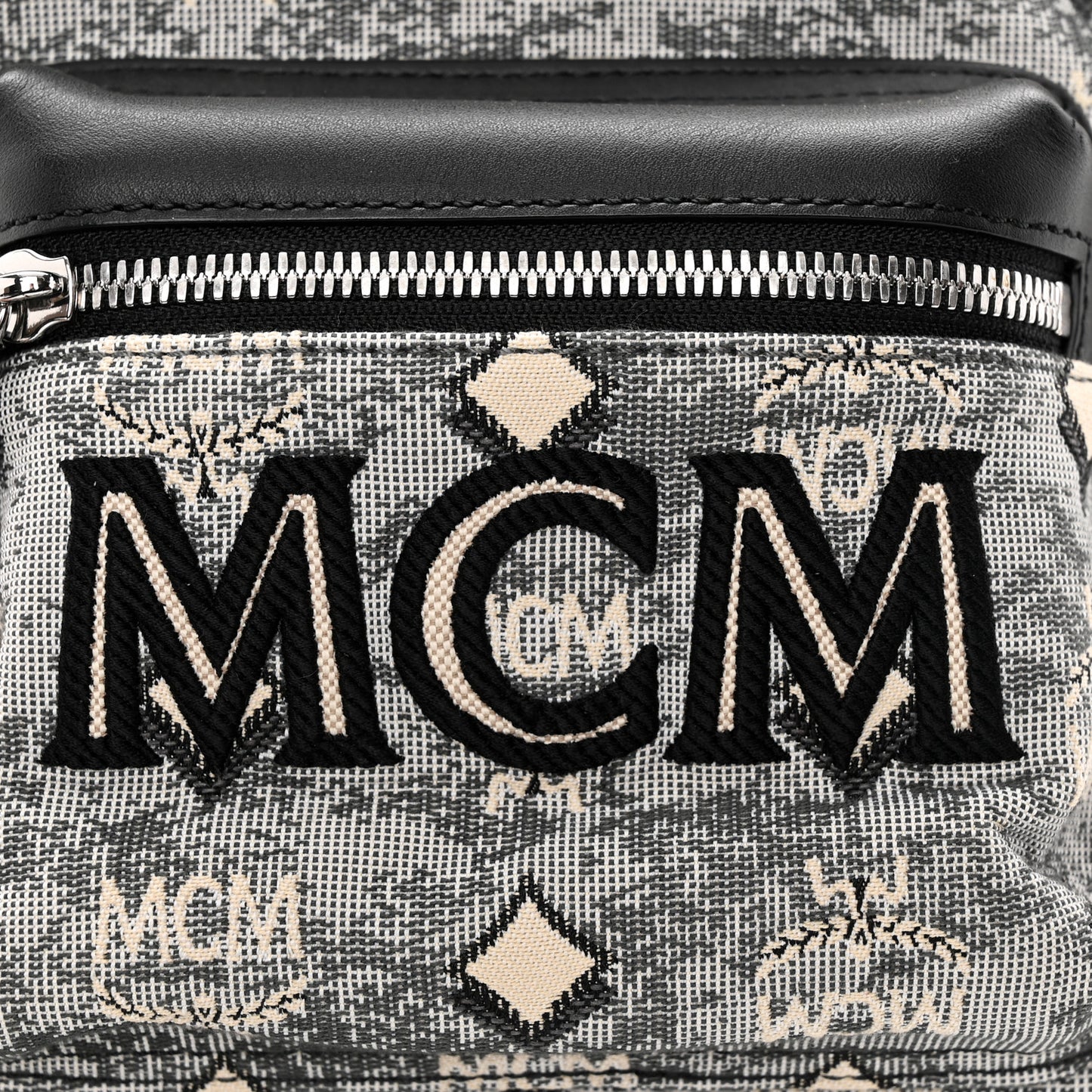 Jacquard Monogram Mini Backpack Grey