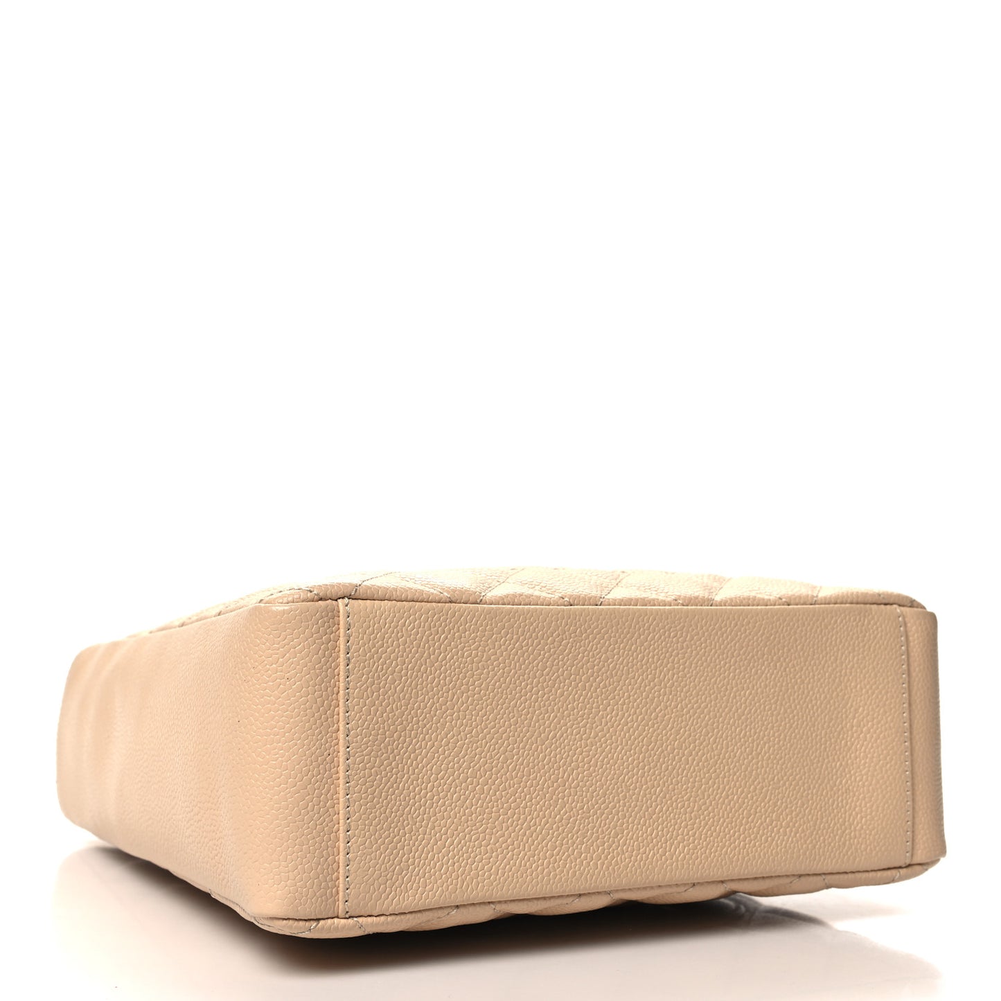 Caviar Quilted Petit Shopping Tote PST Beige Clair