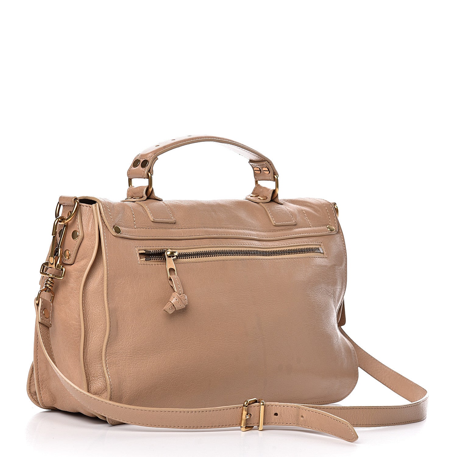 Proenza Schouler Lambskin PS1 Medium Satchel Stone 3 of 13