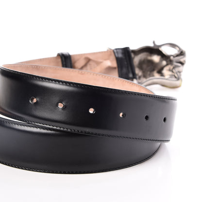 Gucci Calfskin Dragon Belt 95 38 Black 4 of 6