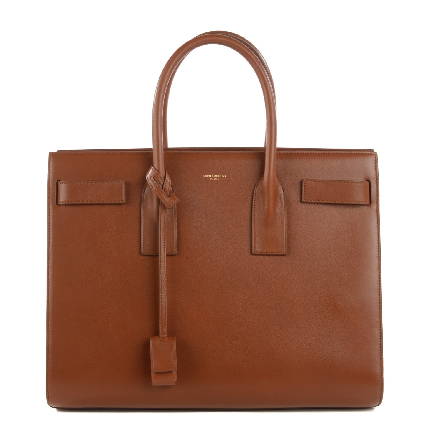 Calfskin Large Sac De Jour Carryall Cognac