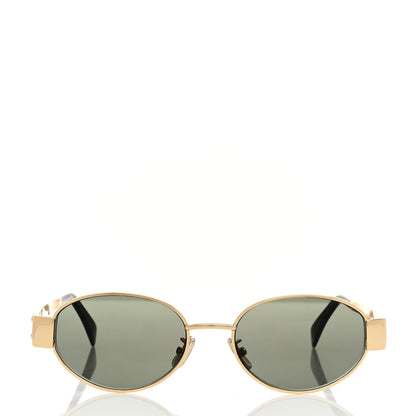 Celine Metal Triomphe 01 Sunglasses CL40235U Gold Green 2 of 7