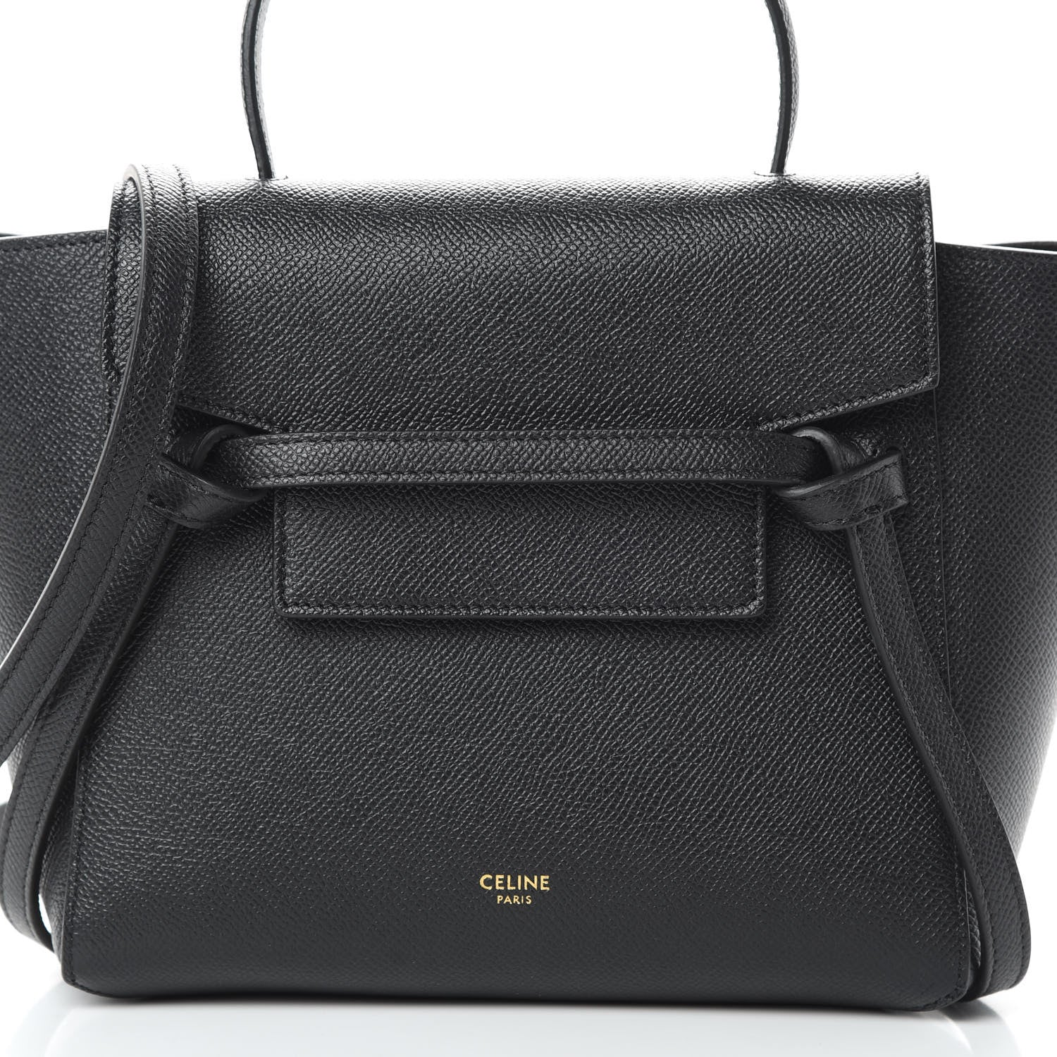 Celine Grained Calfskin Nano Belt Bag Black 8 of 10