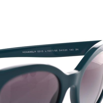 Chanel Pantos Signature CC Sunglasses 5315 Green 6 of 9